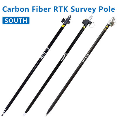GPS RTK GNSS Telescopic Rover Pole Carbon Fiber Extendable Pole για τη γεωγραφική έρευνα GPS Νότου