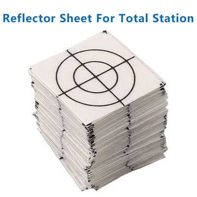 100Pcs Μέγεθος 20/30/40/50/60MM Φύλλο ανακλαστήρα για LeicCa Συνολικό σταθμό Έρευνα Γεωγραφία Λευκό στόχο Φύλλο ανακλαστικό αυτοκόλλητο