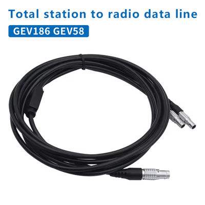 GEV186 GEV58 Ασύρματο ραδιόφωνο συνδέει τον συνολικό σταθμό και την εξωτερική μπαταρία με σχήμα Y καλώδιο δεδομένων 5-PIN