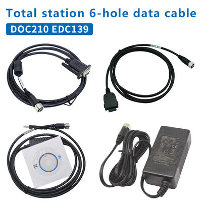 DOC210 EDC139 Καλώδιο δεδομένων για το TOPCON SOKKIA Συνολικά σταθμοί ES/OS/PS προς PC (Win11) 6 τρύπα