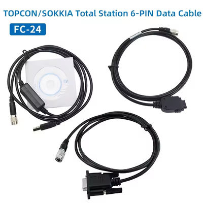 FC-24USB καλώδιο δεδομένων για TOPCON SOKKIA Συνολικά σταθμοί ES/OS/PS προς PC (Win8/10) 6 Pin
