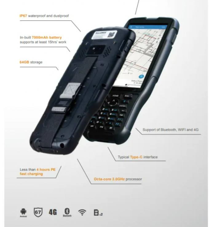 RTK Μετρητής GNSS GIS Συλλέκτης δεδομένων Hi-Target IHAND55 Διαχειριστής GPS 5