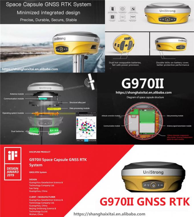 내장 블루투스 모듈 새로운 RTK GPS 휴대용 핸드 헬드 고정밀 모듈 안테나 GNSS 수신기 USB 레벨 NMEA0183 ...